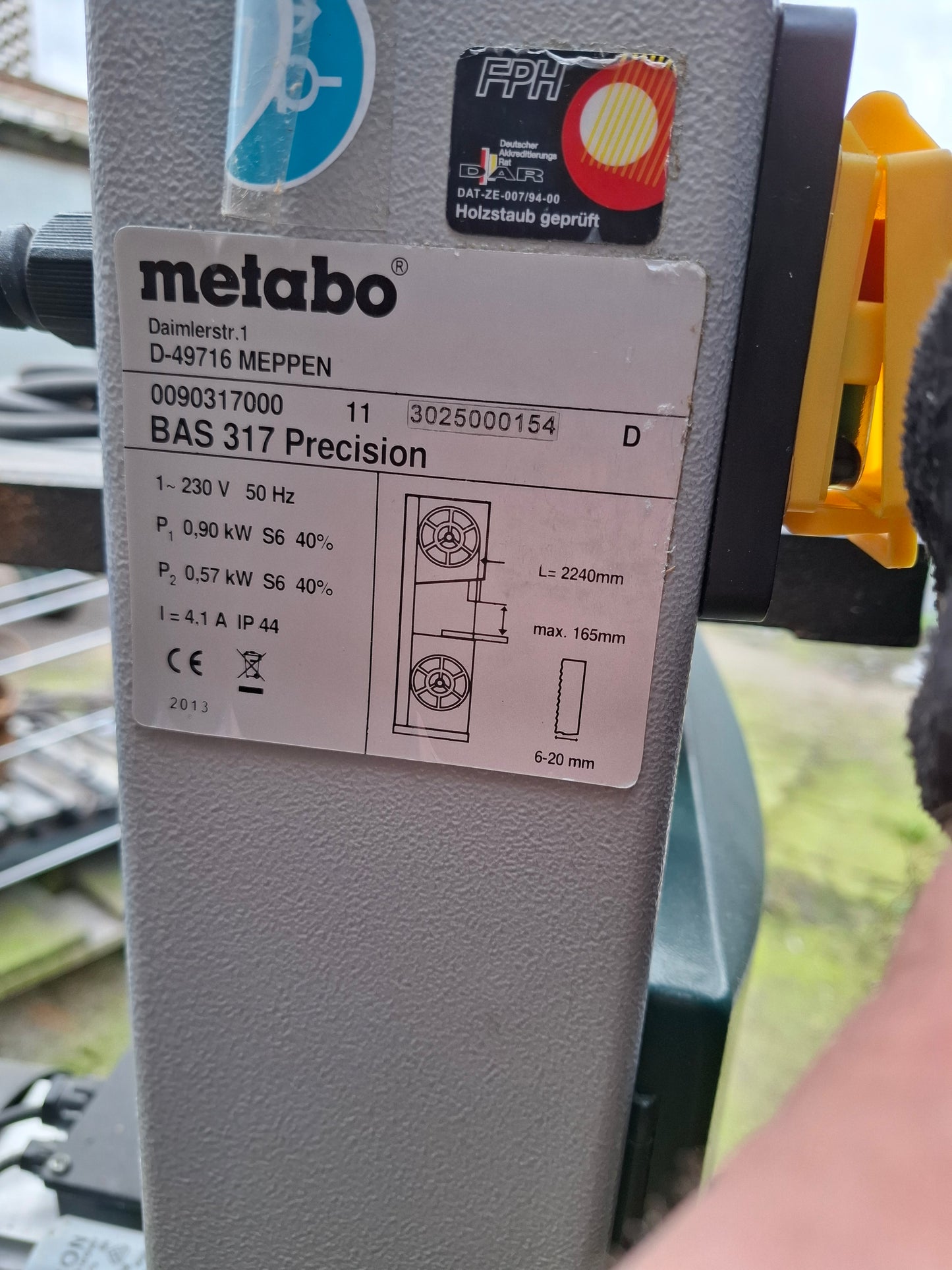 Metabo BAS 317 Precision Bandsaw