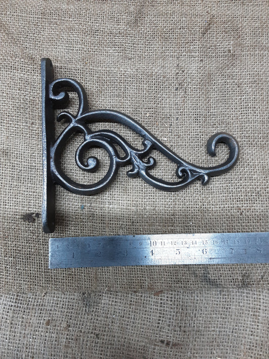 Cast Iron Hanging Basket Bracket 7"
