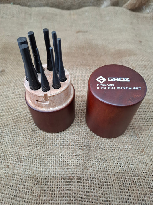 Groz 8 piece pin punch set PP/8-WD