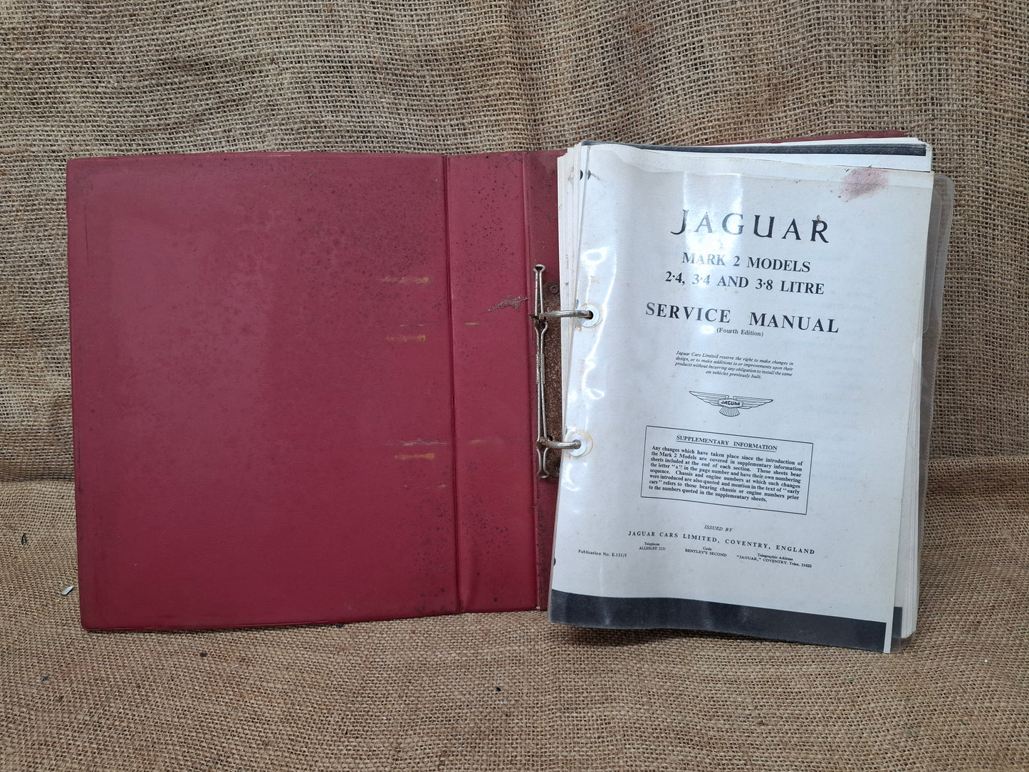Service Manual Jaguar Mark 2 Models