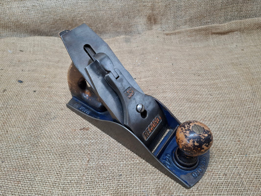 Record 4 1/2 Smoothing Plane SS War Finish