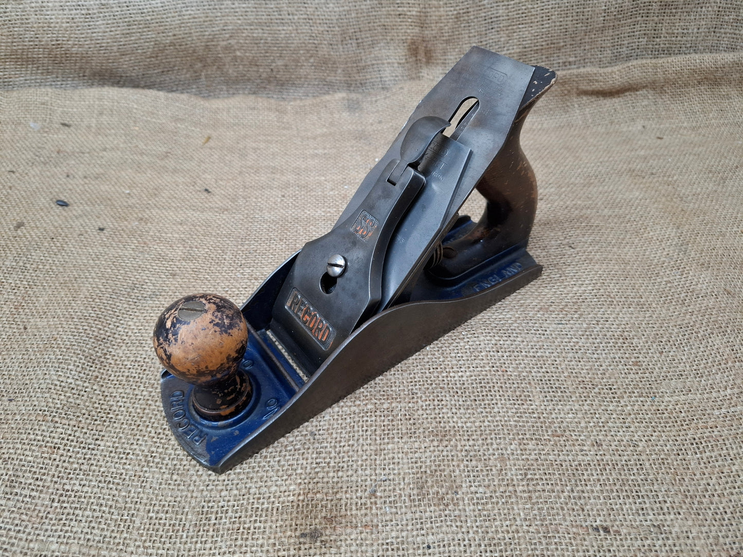 Record 4 1/2 Smoothing Plane SS War Finish