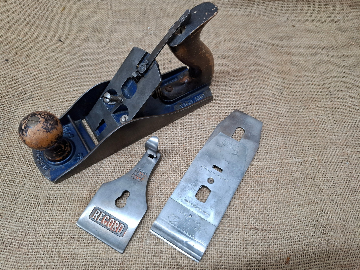 Record 4 1/2 Smoothing Plane SS War Finish