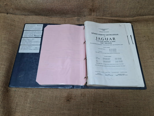 Parts Catalogue Jaguar 2.4 litre Mark 2