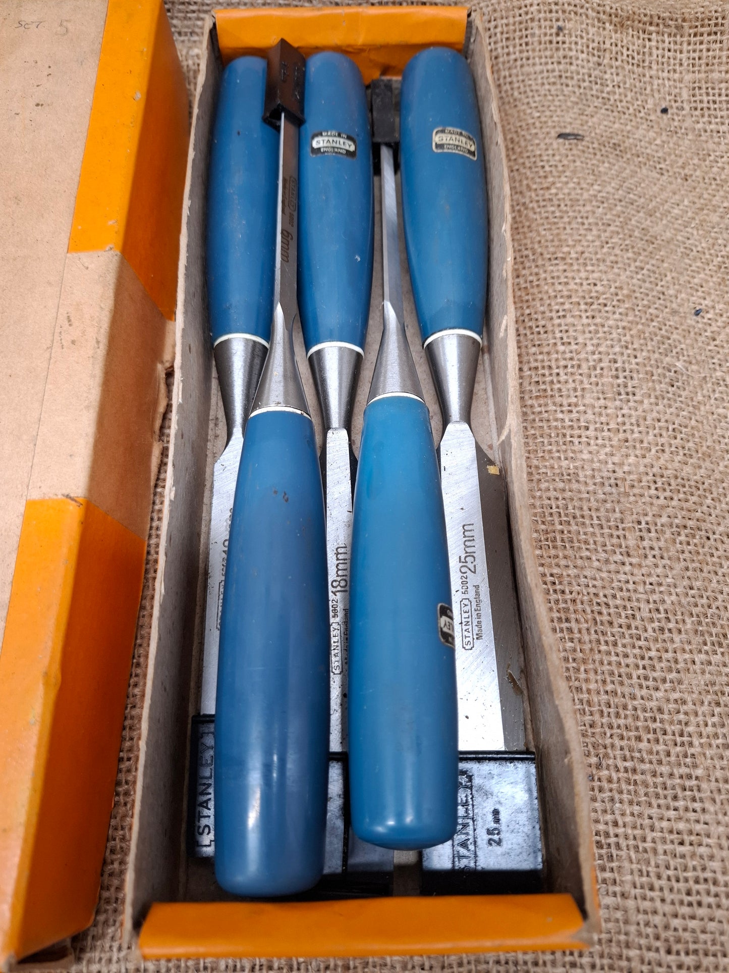 Set of Stanley Chisels no. 5002