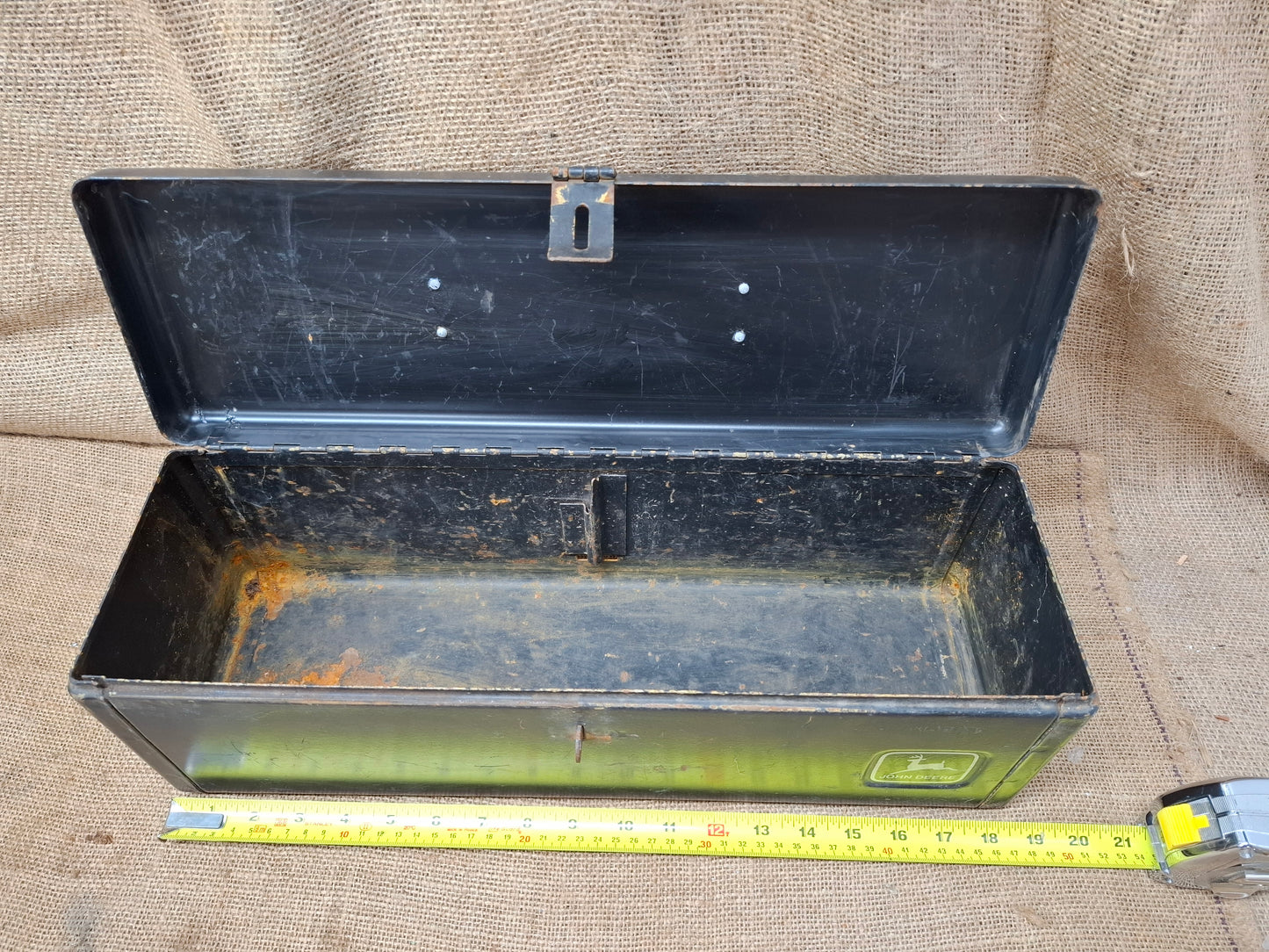 John Deere Metal Tractor Tool box