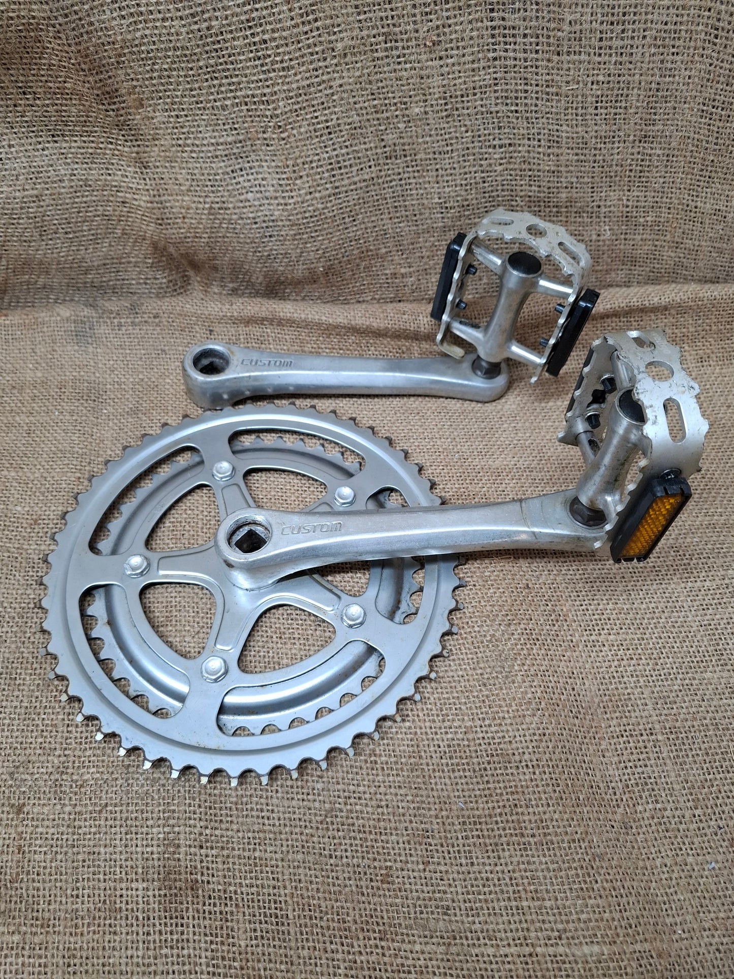 SR Sakae Custom Chain Ring and pedals 1980's