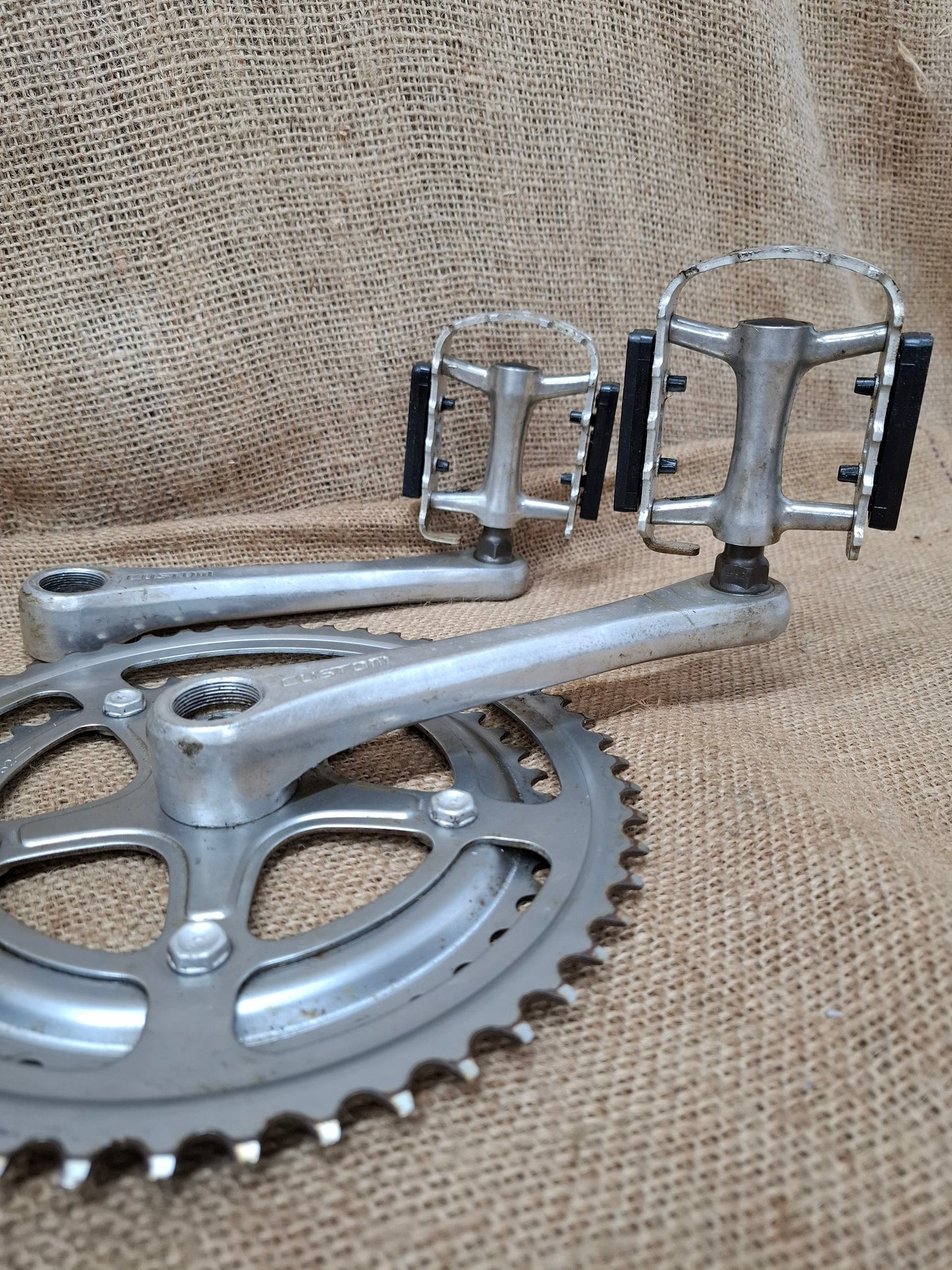 SR Sakae Custom Chain Ring and pedals 1980's
