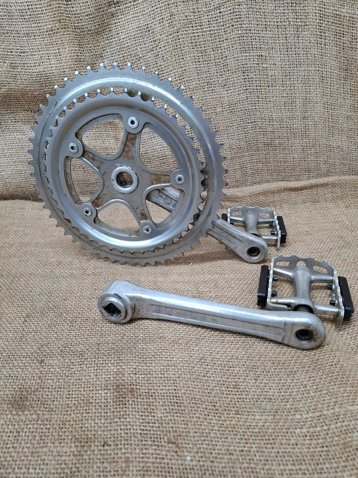 SR Sakae Custom Chain Ring and pedals 1980's