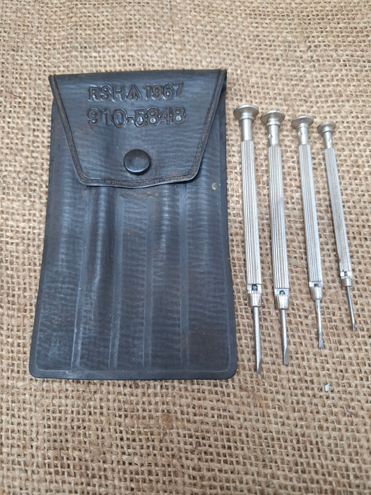 Instrument Screwdriver Set Military Issue 1960's