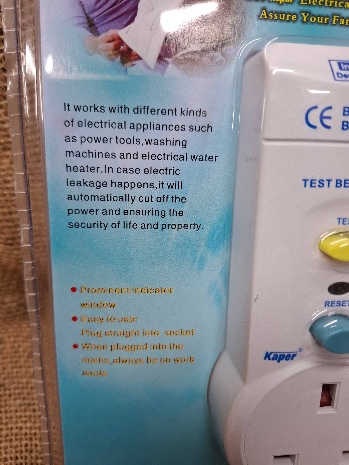 RCD Surge Protector UK Plug