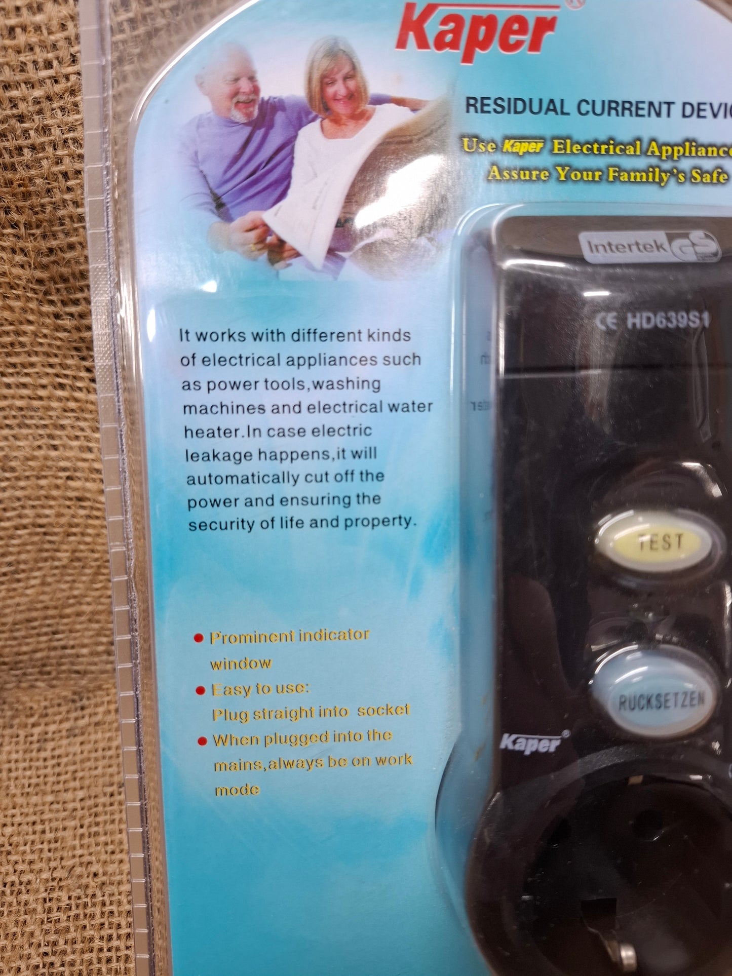 RCD Surge Protector European Plug