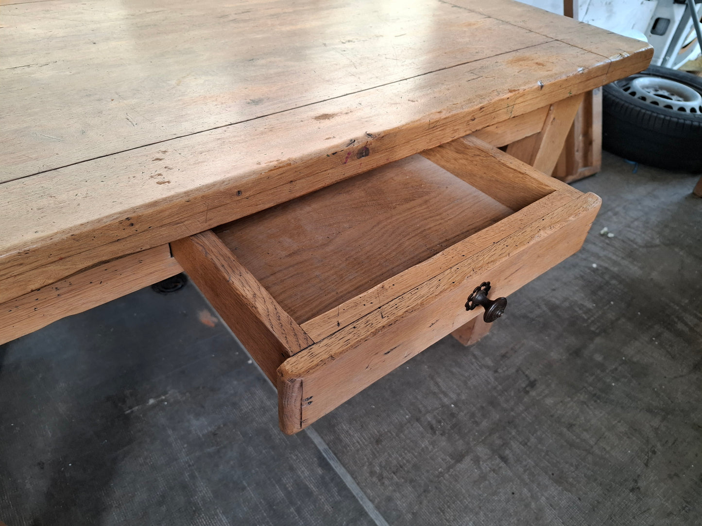 Solid Oak Farmhouse Table