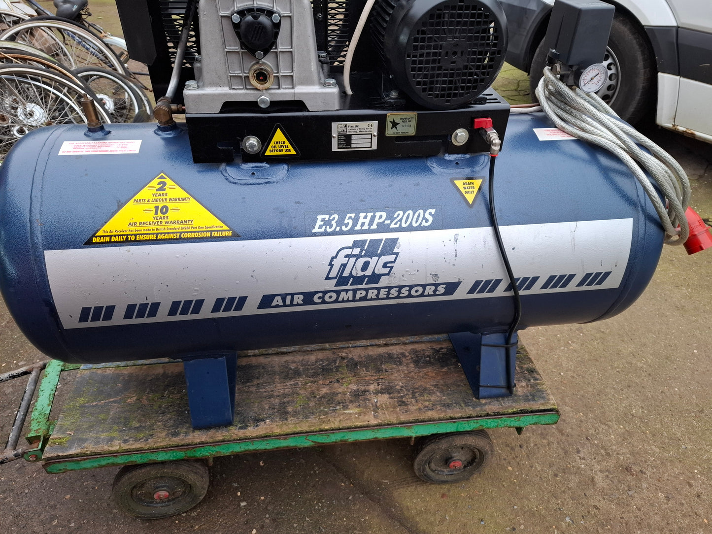 FIAC E2.5HP200S Air Compressor 3 Phase