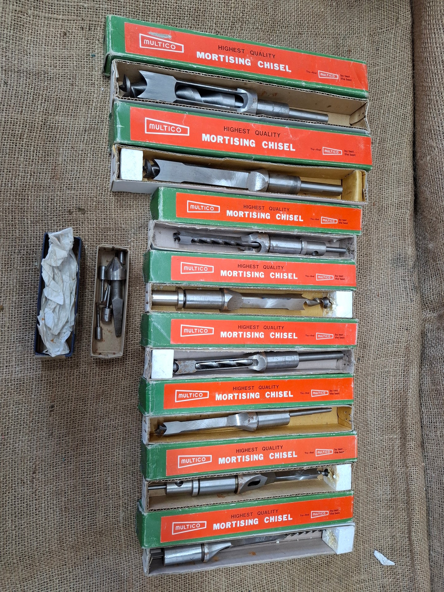 Set of Multico Mortising Chisels