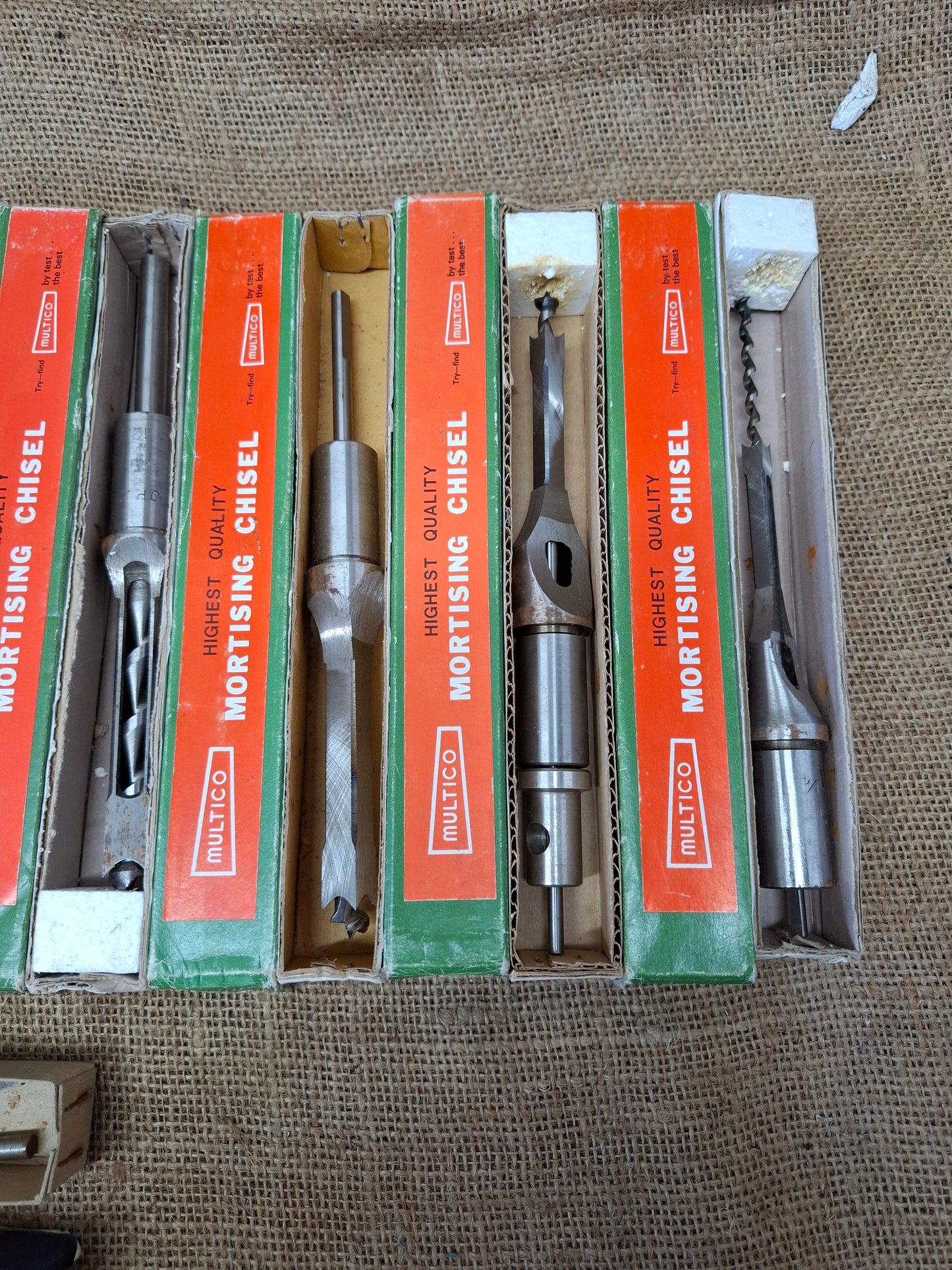 Set of Multico Mortising Chisels