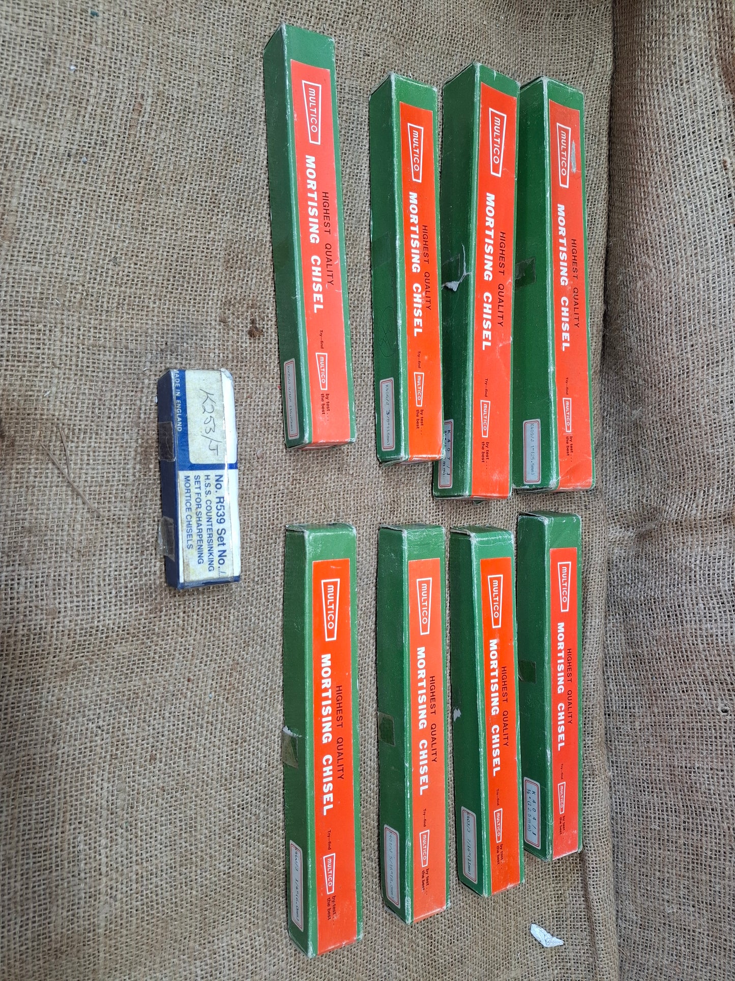 Set of Multico Mortising Chisels