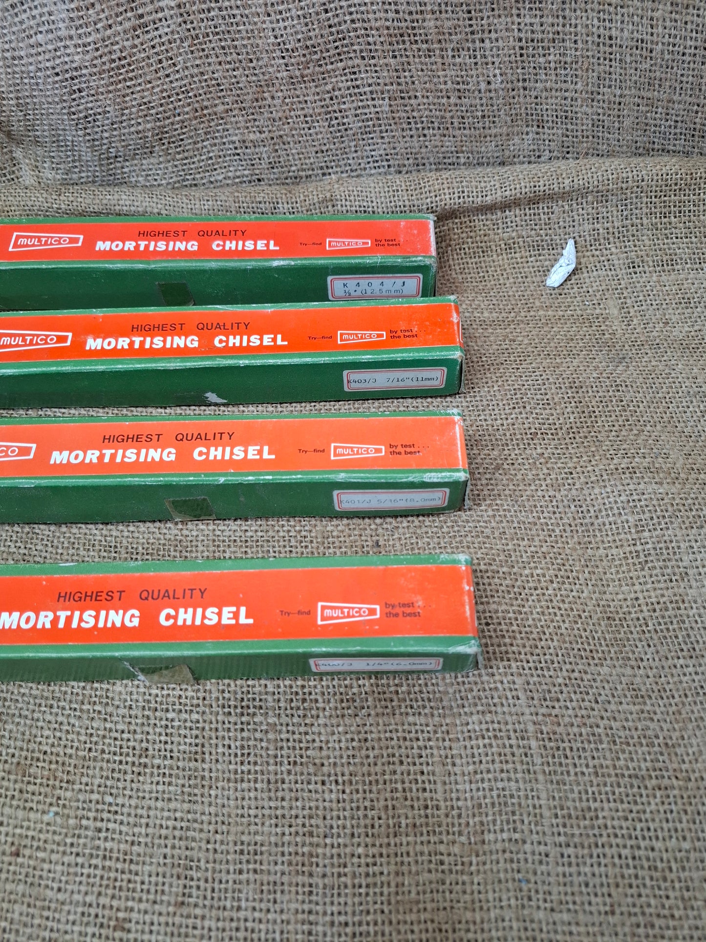 Set of Multico Mortising Chisels