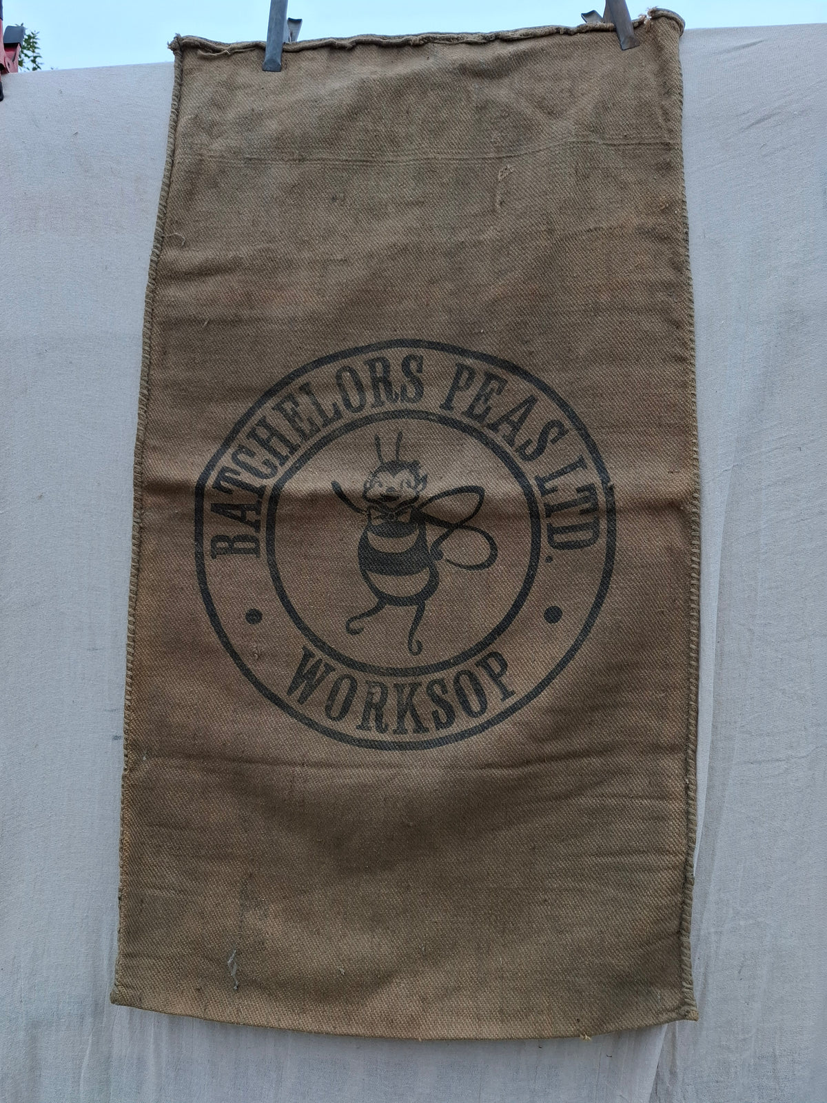 Hessian Grain Sack Batchelors Peas