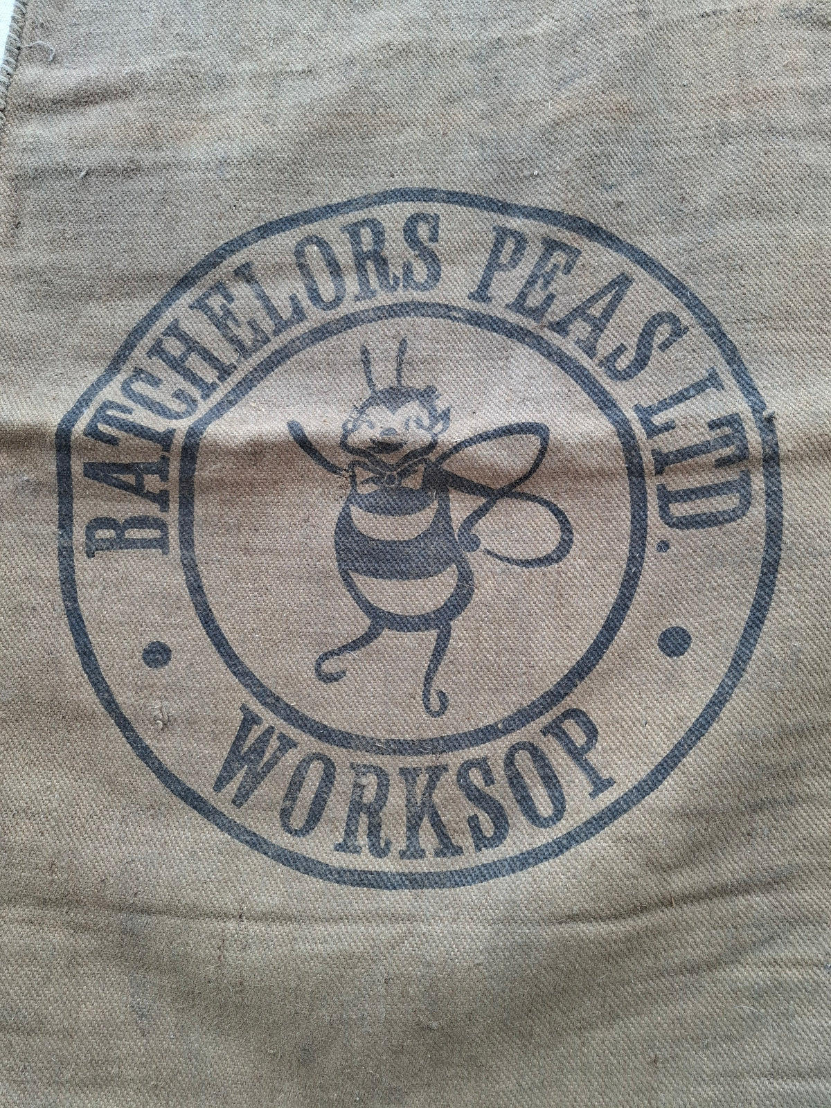 Hessian Grain Sack Batchelors Peas